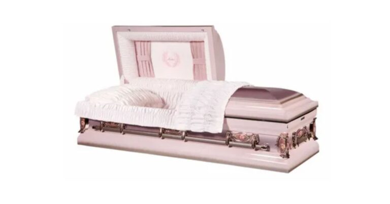 10 Examples of Pink Funeral Coffins