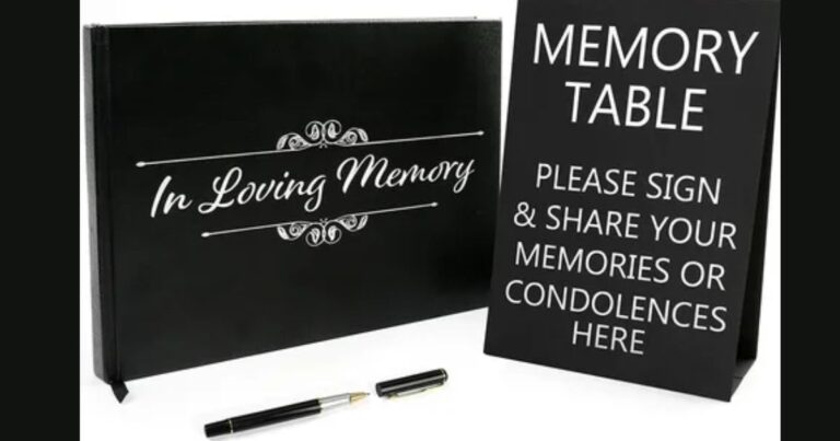 How to Create a Heartfelt Memory Table for a Funeral