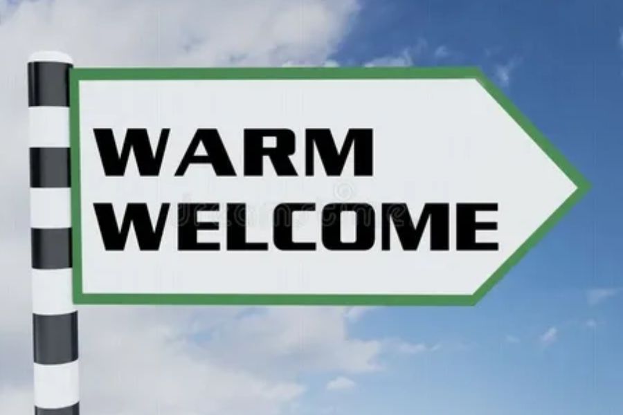 warm welcome