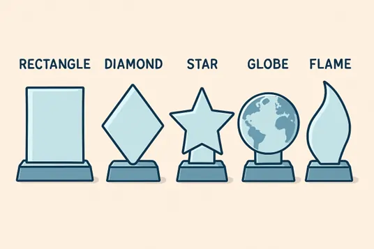 Choosing the Right Glass Award Shape for Your Ceremony